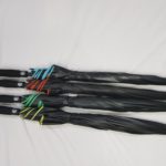 Payung golf lapisan luar hitam