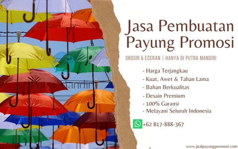 Jasa Pembuatan Payung Promosi Custom