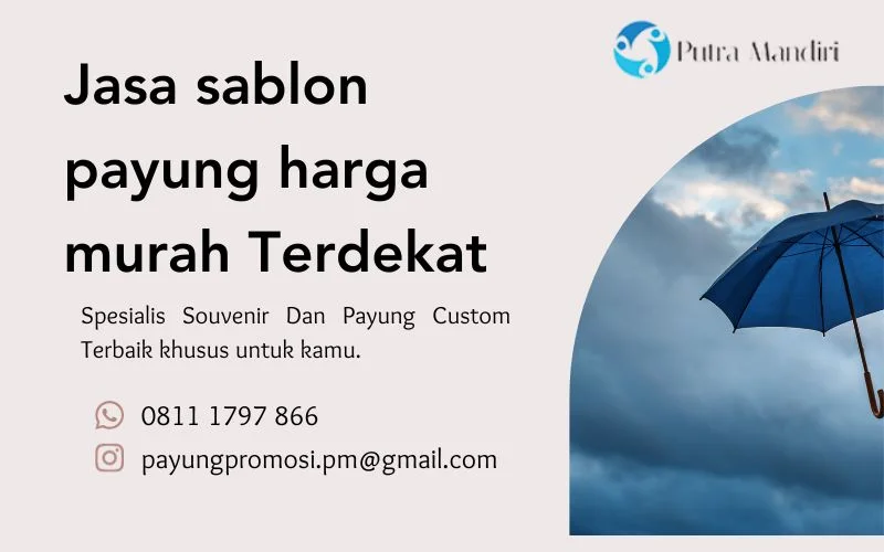 jasa sablon payung harga murah Terdekat